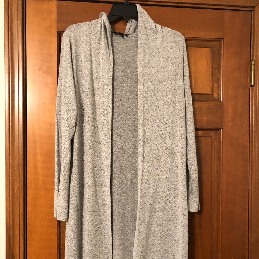Gray Amy Byer long hooded sweater